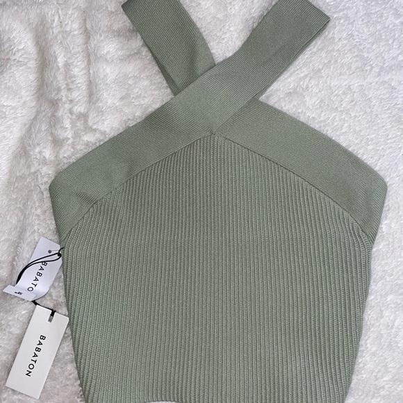 BABATON Sculpt criss cross cropped tank top - Picture 2 of 4